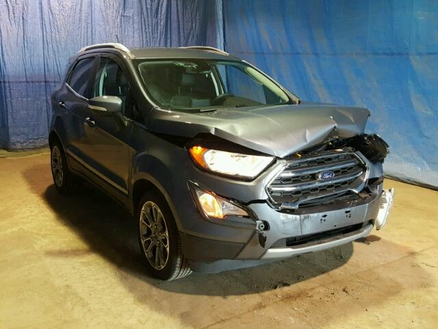 MAJ3P1VE8JC203422 - 2018 FORD ECOSPORT T GRAY photo 1