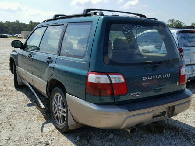 JF1SF65501H712063 - 2001 SUBARU FORESTER S GREEN photo 3