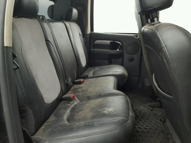 3D7KR28C05G839101 - 2005 DODGE RAM 2500 S BLACK photo 6