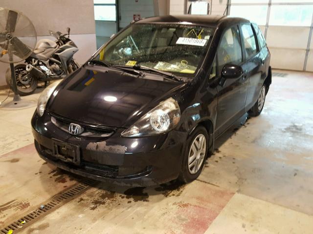 JHMGD38418S058158 - 2008 HONDA FIT BLACK photo 2