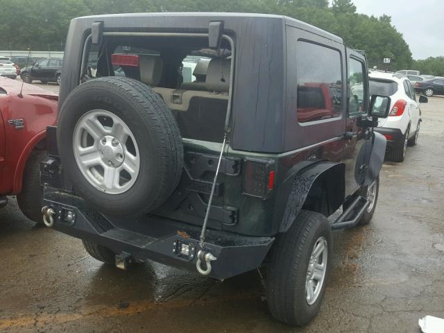 1J4AA2D16AL151497 - 2010 JEEP WRANGLER S GREEN photo 4