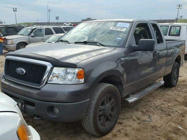 1FTPX14V26NB12929 - 2006 FORD F150 GRAY photo 2