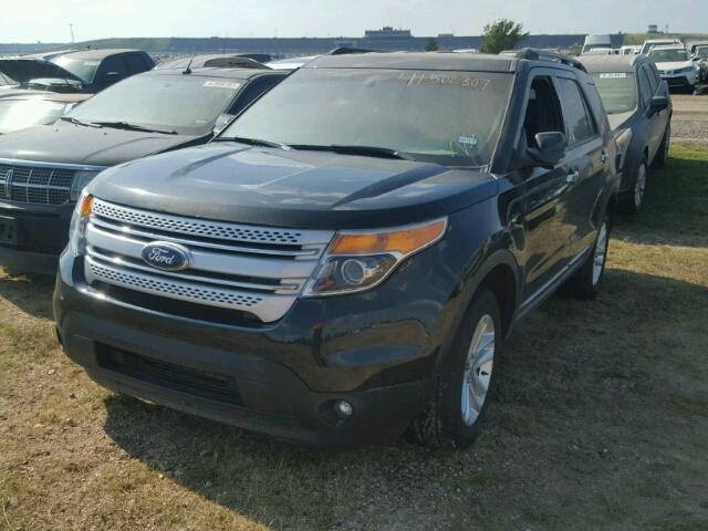 1FMHK8D83BGA12743 - 2011 FORD EXPLORER X BLACK photo 2