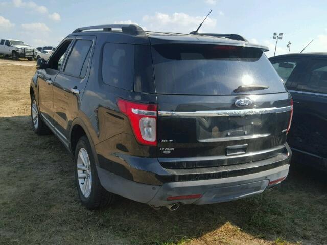 1FMHK8D83BGA12743 - 2011 FORD EXPLORER X BLACK photo 3