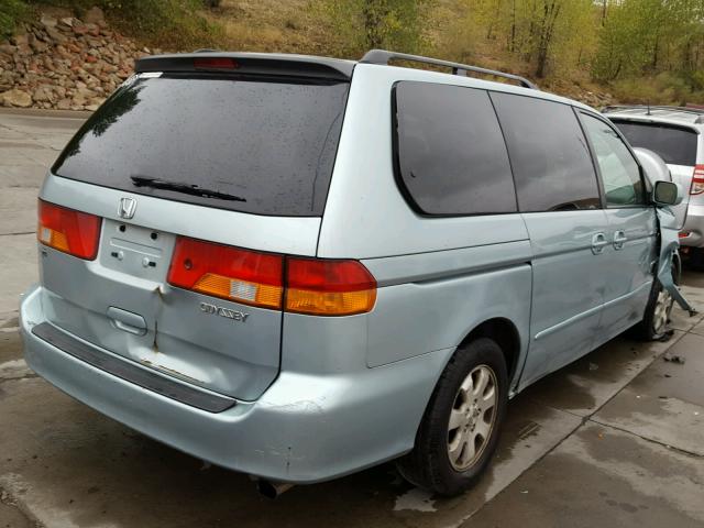 5FNRL18894B136472 - 2004 HONDA ODYSSEY GREEN photo 4