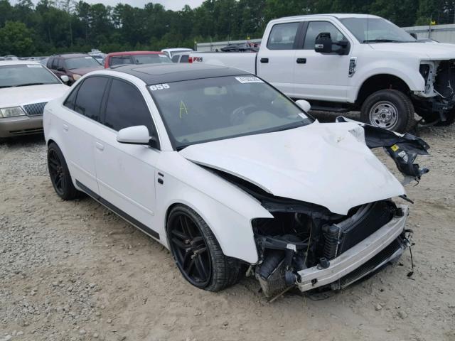 WAUAF78E48A062435 - 2008 AUDI A4 2.0T WHITE photo 1