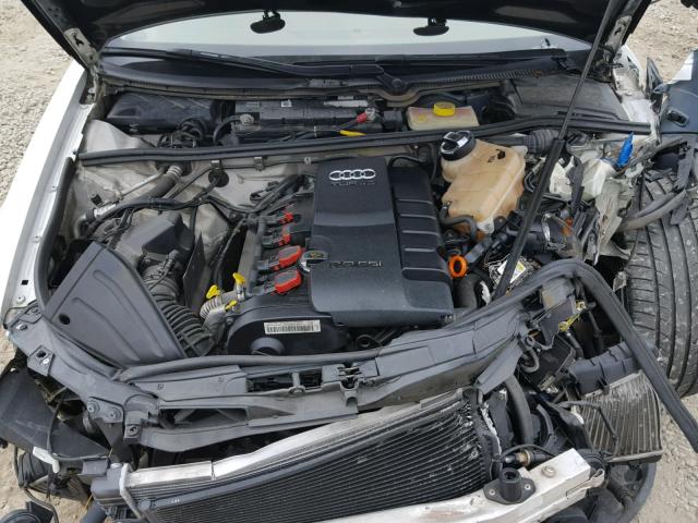 WAUAF78E48A062435 - 2008 AUDI A4 2.0T WHITE photo 7