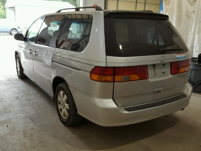 5FNRL18092B048626 - 2002 HONDA ODYSSEY EX GRAY photo 3