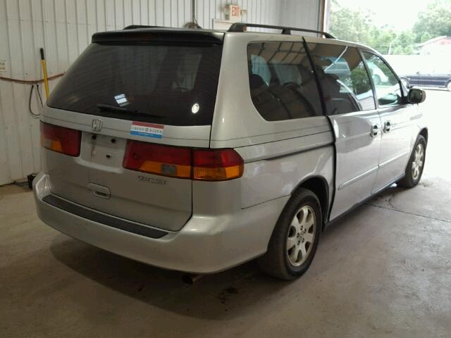 5FNRL18092B048626 - 2002 HONDA ODYSSEY EX GRAY photo 4