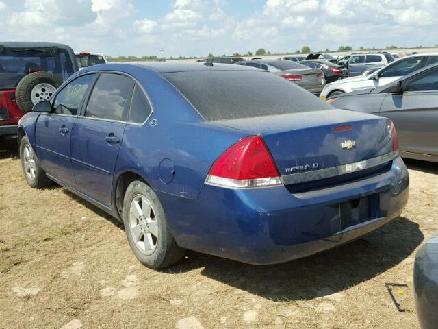 2G1WT58K269236306 - 2006 CHEVROLET IMPALA LT BLUE photo 3