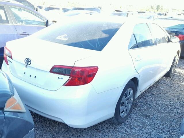 4T1BF1FK3CU525276 - 2012 TOYOTA CAMRY WHITE photo 4