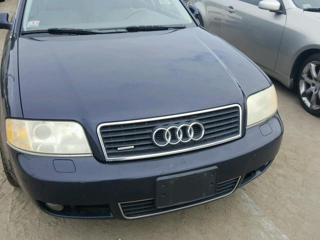 WAULD64B84N004481 - 2004 AUDI A6 2.7T QU BLUE photo 9