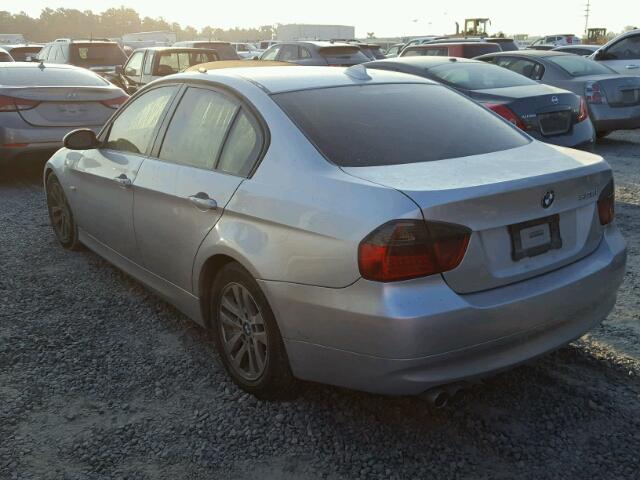 WBAVB13546PT10629 - 2006 BMW 325 I SILVER photo 3