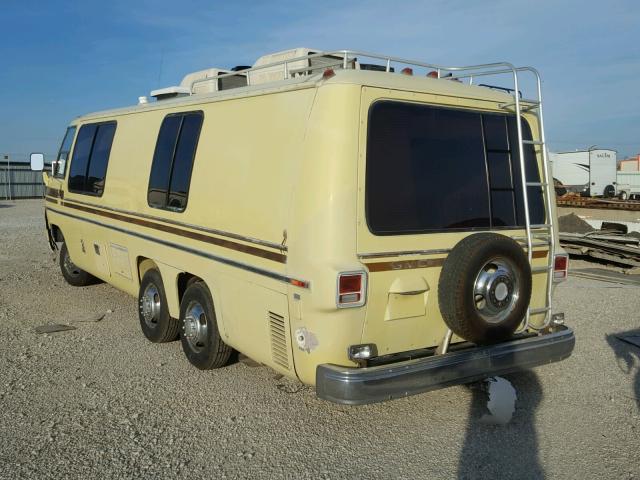 TZE367V102114 - 1977 GMC MOTORHOME YELLOW photo 3