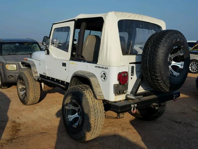 1J4FY29S6PP243326 - 1993 JEEP WRANGLER / WHITE photo 3