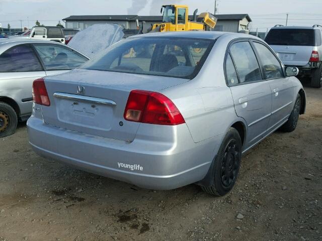 2HGES16862H900422 - 2002 HONDA CIVIC LX SILVER photo 4