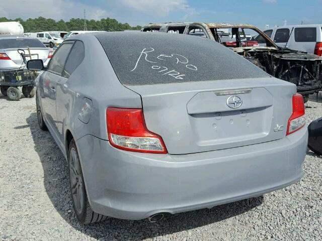 JTKJF5C7XD3060728 - 2013 TOYOTA SCION TC 灰色 照片 3