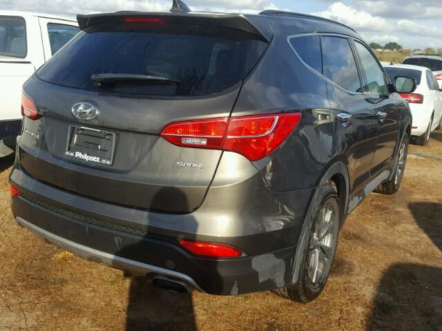 5XYZU3LB5DG059829 - 2013 HYUNDAI SANTA FE S GRAY photo 4