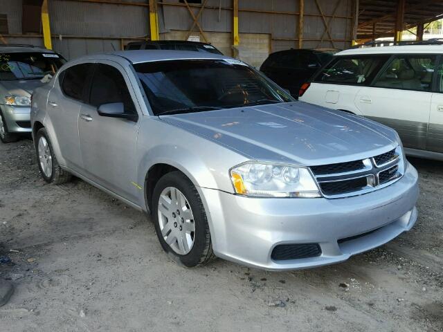 1C3CDZAB6CN276717 - 2012 DODGE AVENGER SE SILVER photo 1