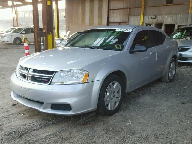 1C3CDZAB6CN276717 - 2012 DODGE AVENGER SE SILVER photo 2