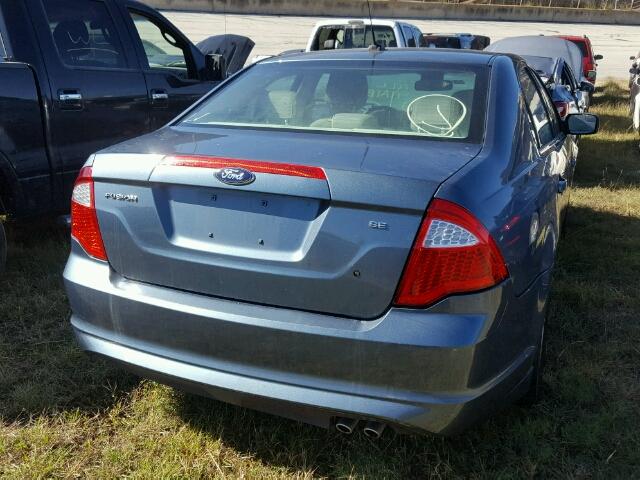 3FAHP0HA4CR376514 - 2012 FORD FUSION BLUE photo 4