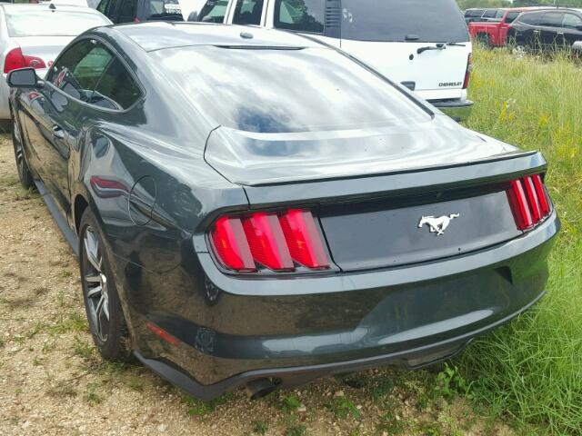 1FA6P8THXG5256316 - 2016 FORD MUSTANG GREEN photo 3