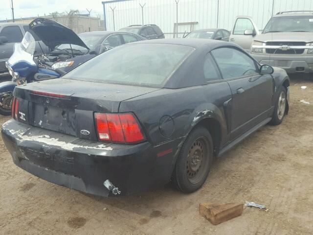 1FAFP40482F160598 - 2002 FORD MUSTANG BLACK photo 4