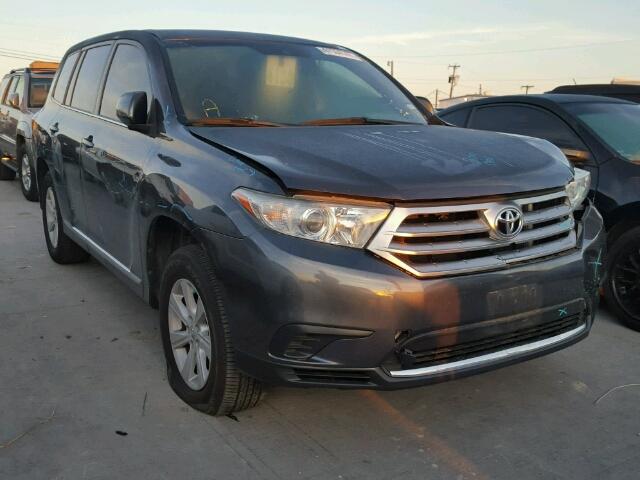 5TDZA3EH1DS035525 - 2013 TOYOTA HIGHLANDER CHARCOAL photo 1