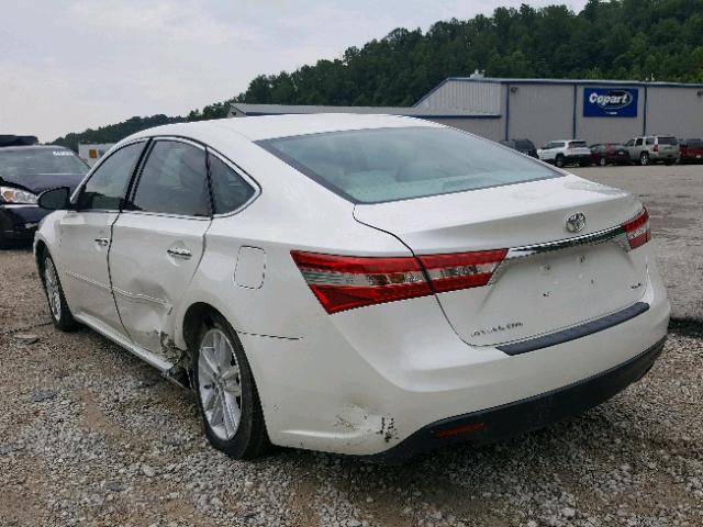 4T1BK1EB0DU061961 - 2013 TOYOTA AVALON BAS WHITE photo 3