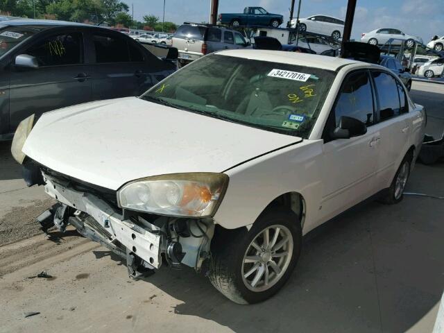 1G1ZS58F57F124627 - 2007 CHEVROLET MALIBU LS WHITE photo 2