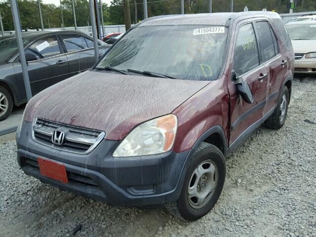 SHSRD784X3U105834 - 2003 HONDA CR-V MAROON photo 2