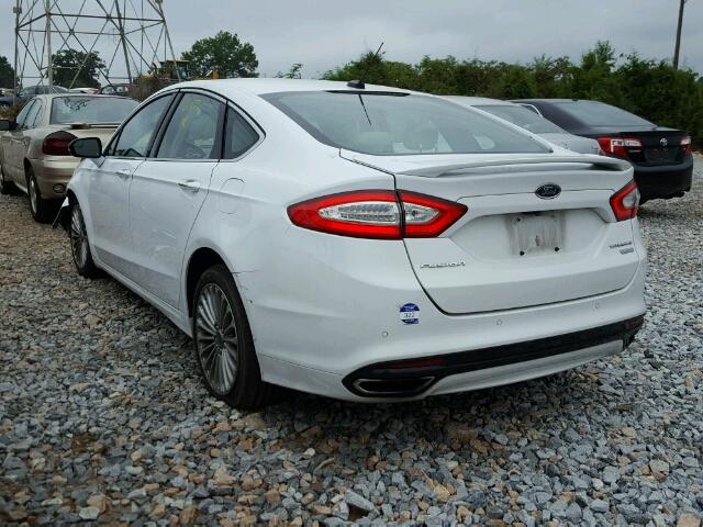 3FA6P0K98GR219709 - 2016 FORD FUSION TIT WHITE photo 3