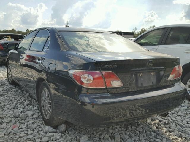 JTHBA30G345046742 - 2004 LEXUS ES BLACK photo 3