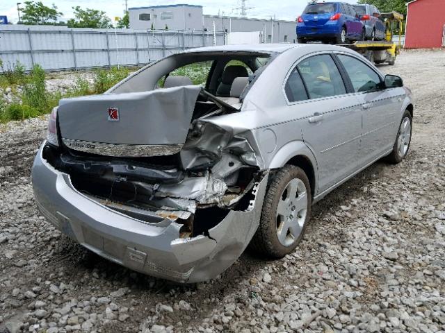 1G8ZS57N27F176338 - 2007 SATURN AURA XE SILVER photo 4