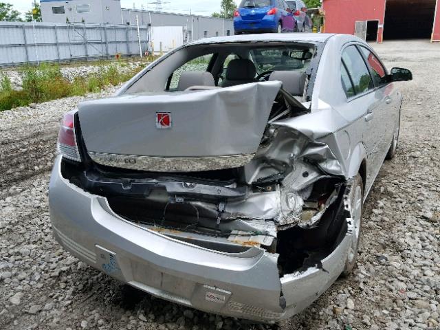 1G8ZS57N27F176338 - 2007 SATURN AURA XE SILVER photo 9