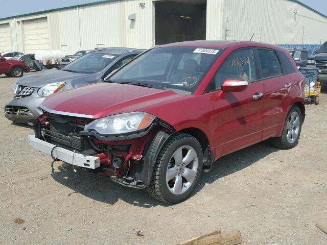 5J8TB18557A802594 - 2007 ACURA RDX TECHNO RED photo 2