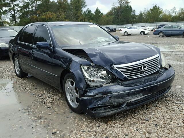 JTHBN36F640144003 - 2004 LEXUS LS 430 BLUE photo 1