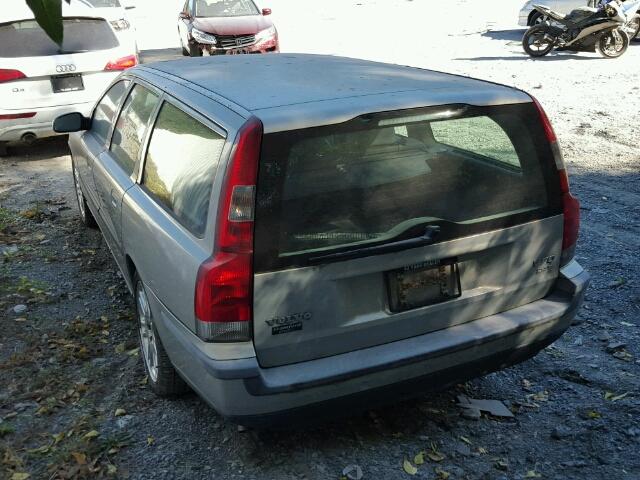 YV1SW58D422237104 - 2002 VOLVO V70 2.4T GRAY photo 3