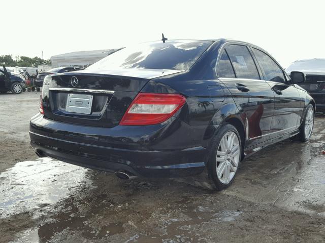 WDDGF54X89R042478 - 2009 MERCEDES-BENZ C 300 BLACK photo 4