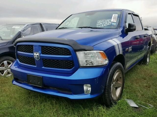 1C6RR6KT0FS591376 - 2015 RAM 1500 BLUE photo 2