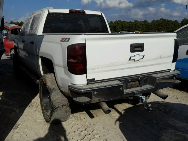 3GCUKREC4EG280611 - 2014 CHEVROLET SILVERADO WHITE photo 3