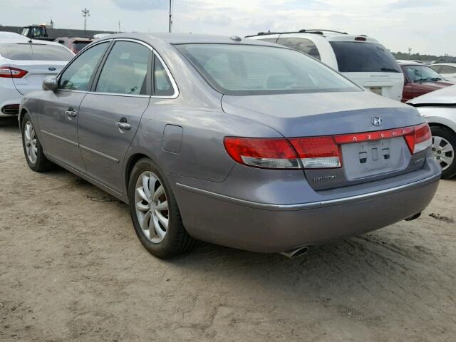 KMHFC46F38A304476 - 2008 HYUNDAI AZERA GRAY photo 3