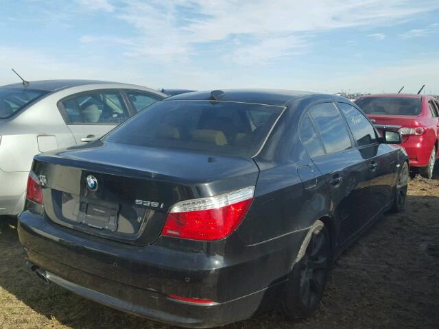 WBANW13578CZ76432 - 2008 BMW 535 BLACK photo 4