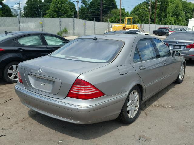 WDBNG70J63A331665 - 2003 MERCEDES-BENZ S 430 GOLD photo 4