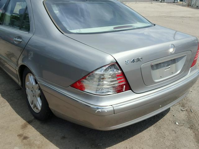 WDBNG70J63A331665 - 2003 MERCEDES-BENZ S 430 GOLD photo 9