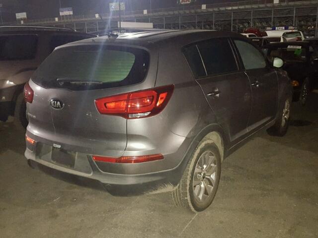 KNDPB3AC2G7845369 - 2016 KIA SPORTAGE L GRAY photo 4