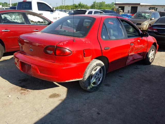 1G1JC524727407955 - 2002 CHEVROLET CAVALIER B RED photo 4