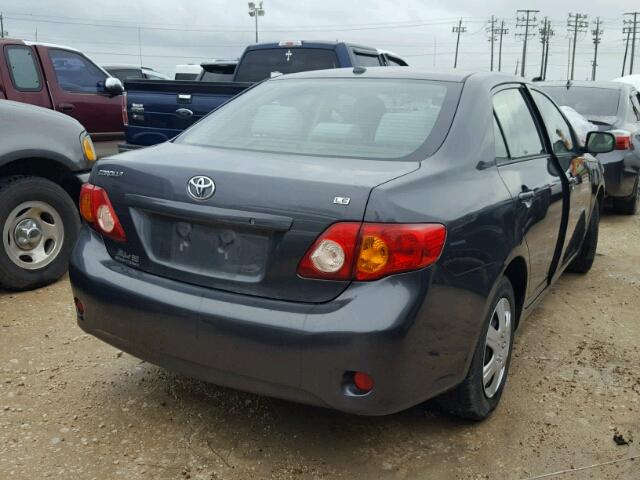 1NXBU4EE2AZ167314 - 2010 TOYOTA COROLLA BA GRAY photo 4