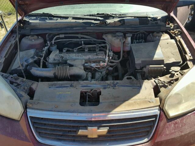 1G1ZS58F97F233060 - 2007 CHEVROLET MALIBU ბურგუნდია ფოტო 7