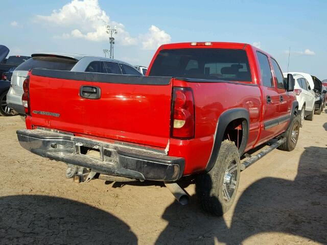 1GCHC23256F136813 - 2006 CHEVROLET SILVERADO RED photo 4